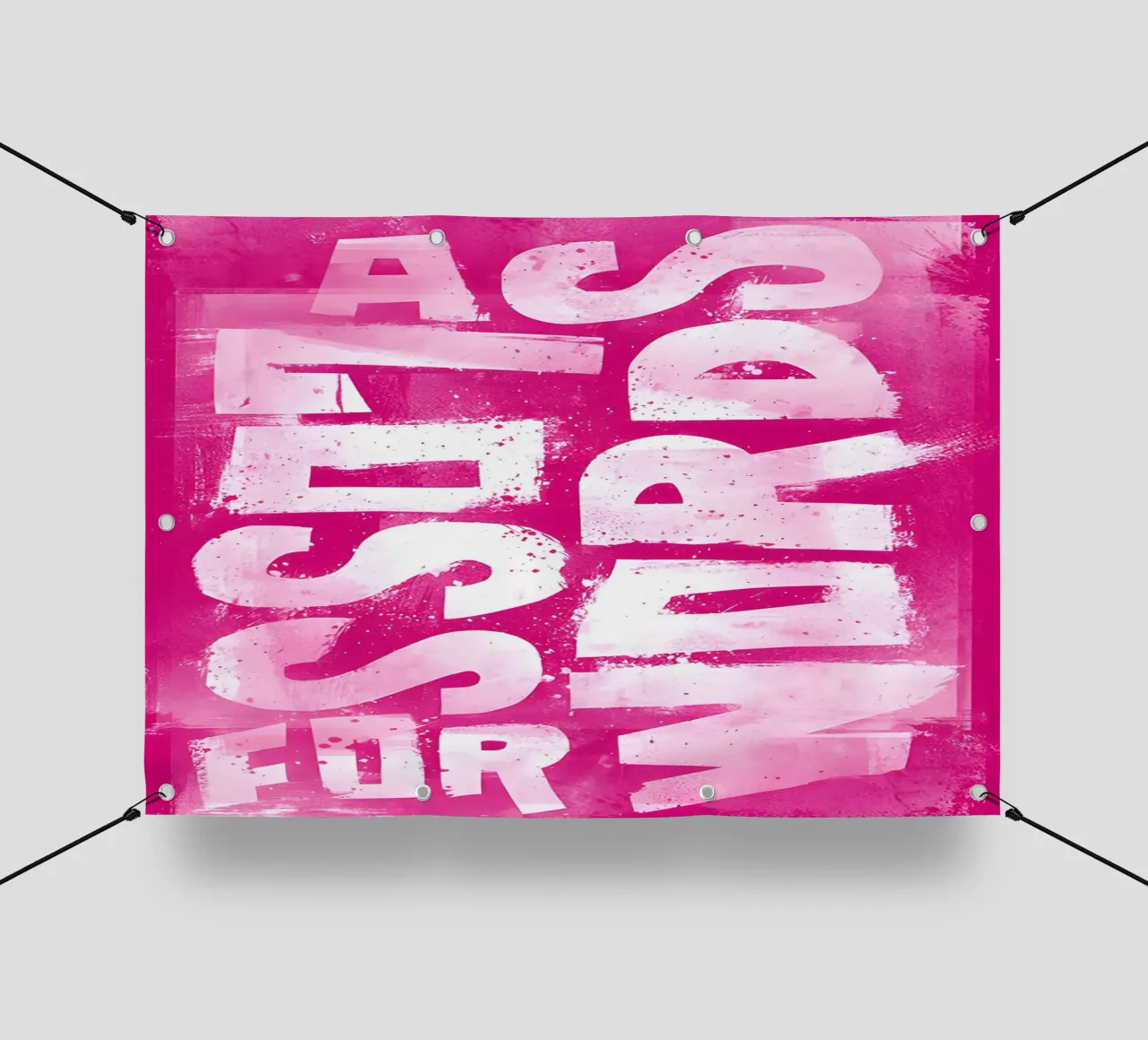 'A SET OF WORDS' telo in pvc da Type & Tape