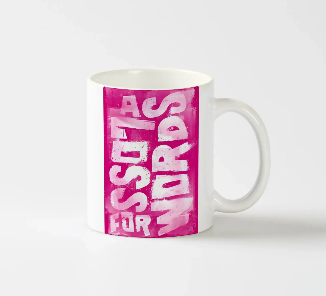 'A SET OF WORDS' tazza in ceramica da Type & Tape