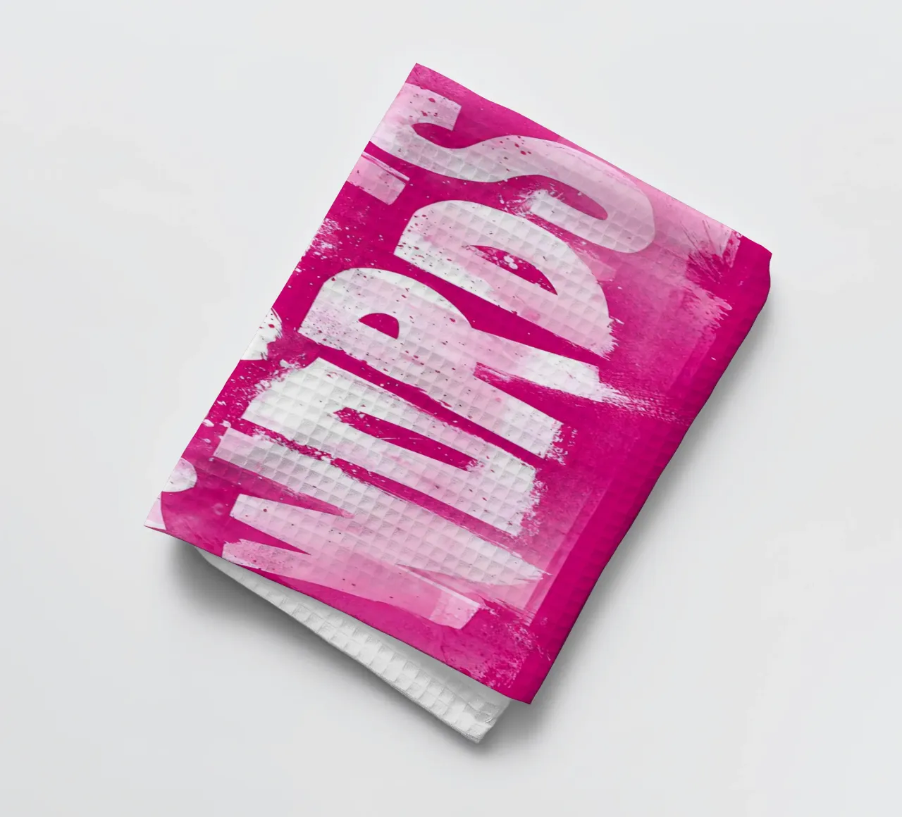 'A SET OF WORDS' canovaccio da cucina da Type & Tape