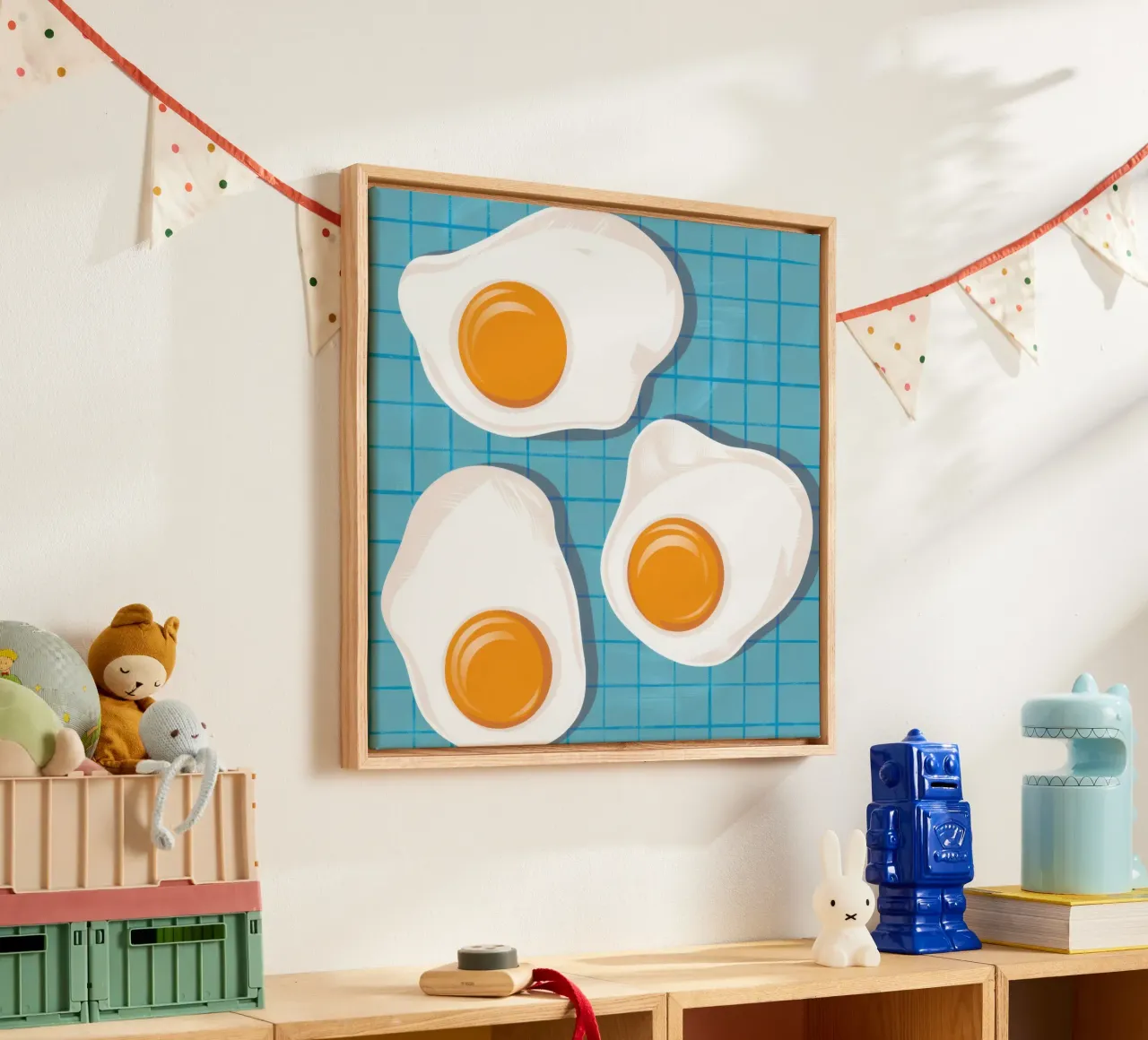 Sunny Side Pop tela con Cornice a cassetta da Bara Suara