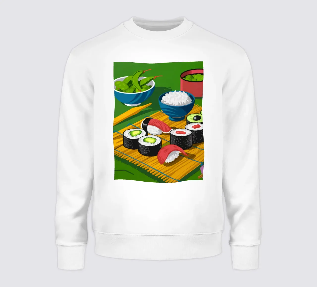 Sushi Making Stillness felpa da Bara Suara