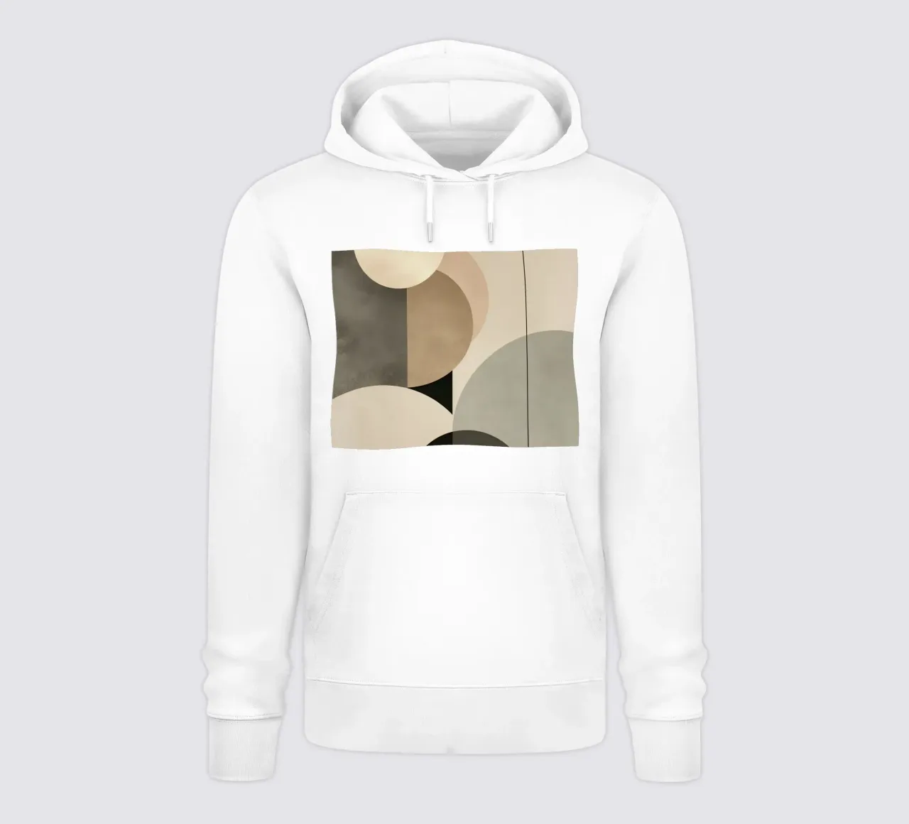 Composizione astratta di cerchi e forme geometriche felpa con cappuccio da DesignDoodle