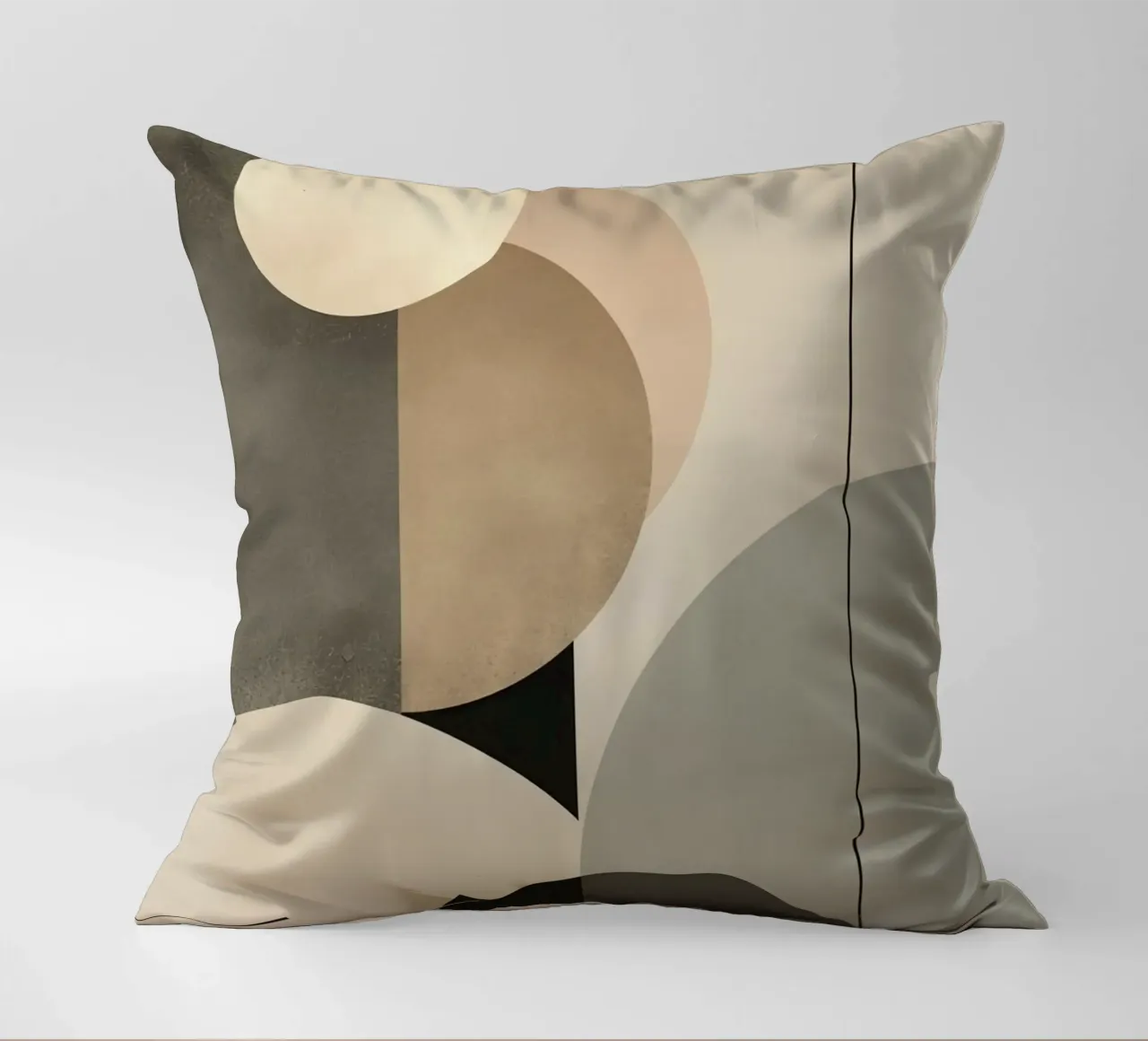 Composizione astratta di cerchi e forme geometriche cuscino da DesignDoodle
