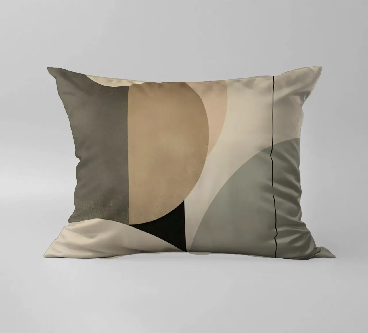 Composizione astratta di cerchi e forme geometriche cuscino da DesignDoodle