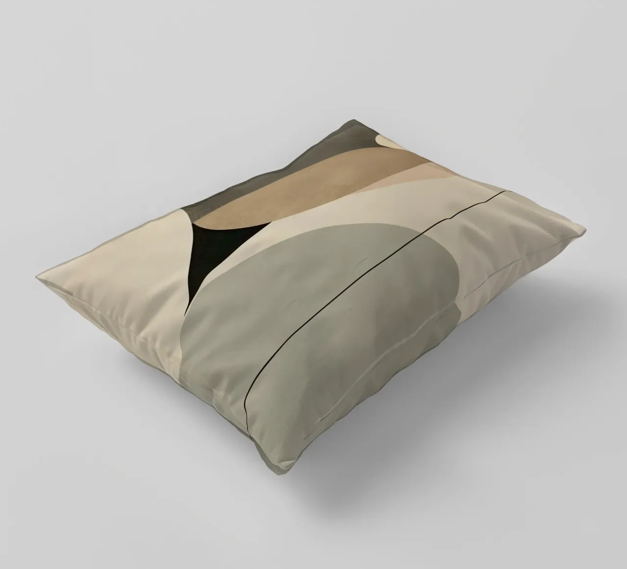 Composizione astratta di cerchi e forme geometriche cuscino da DesignDoodle