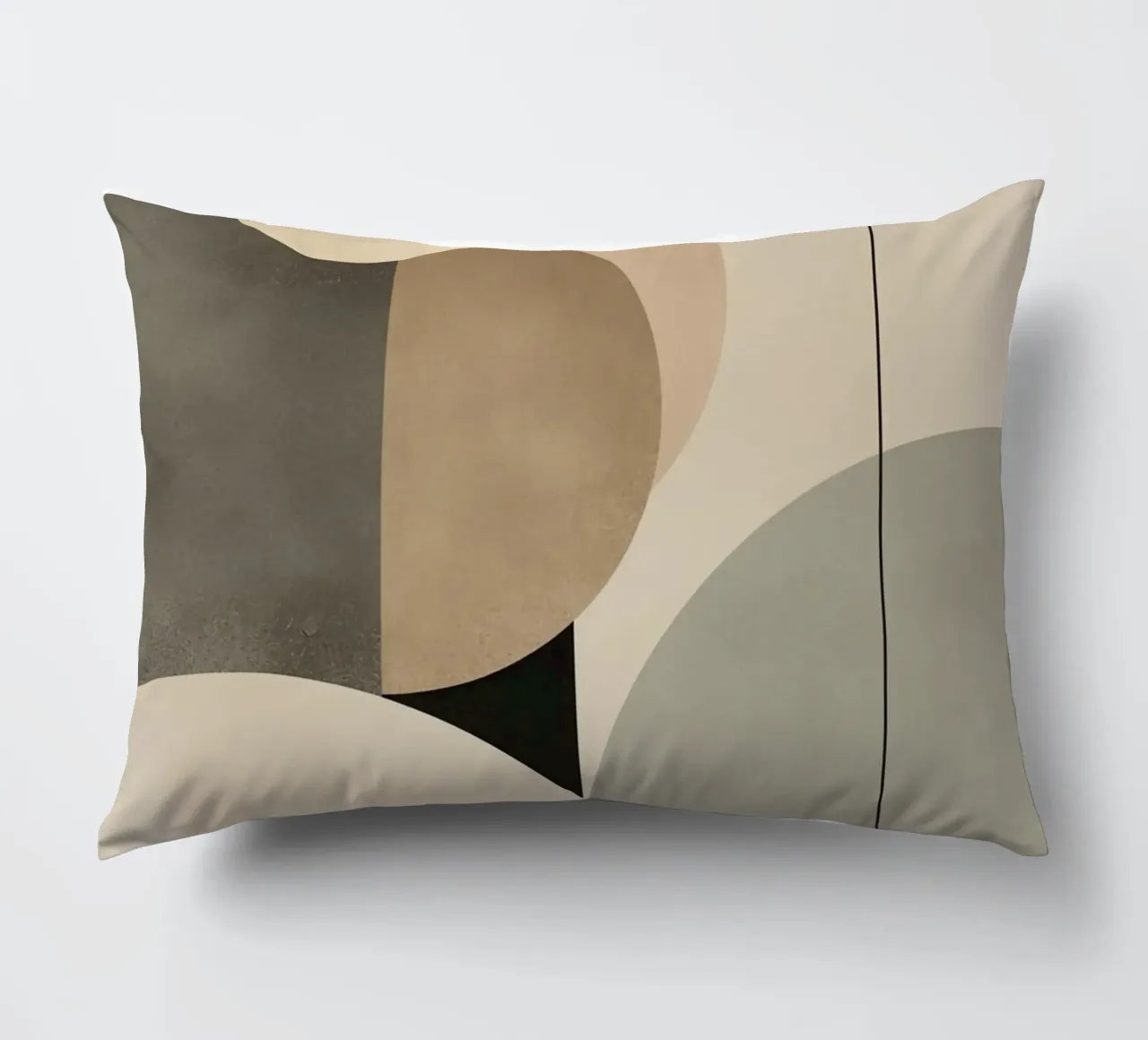 Composizione astratta di cerchi e forme geometriche cuscino da DesignDoodle