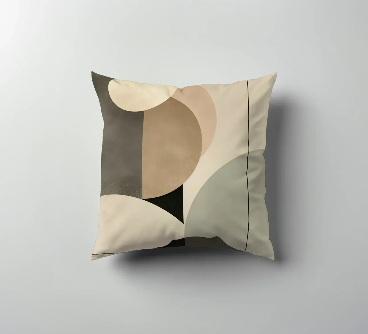 Composizione astratta di cerchi e forme geometriche cuscino da DesignDoodle