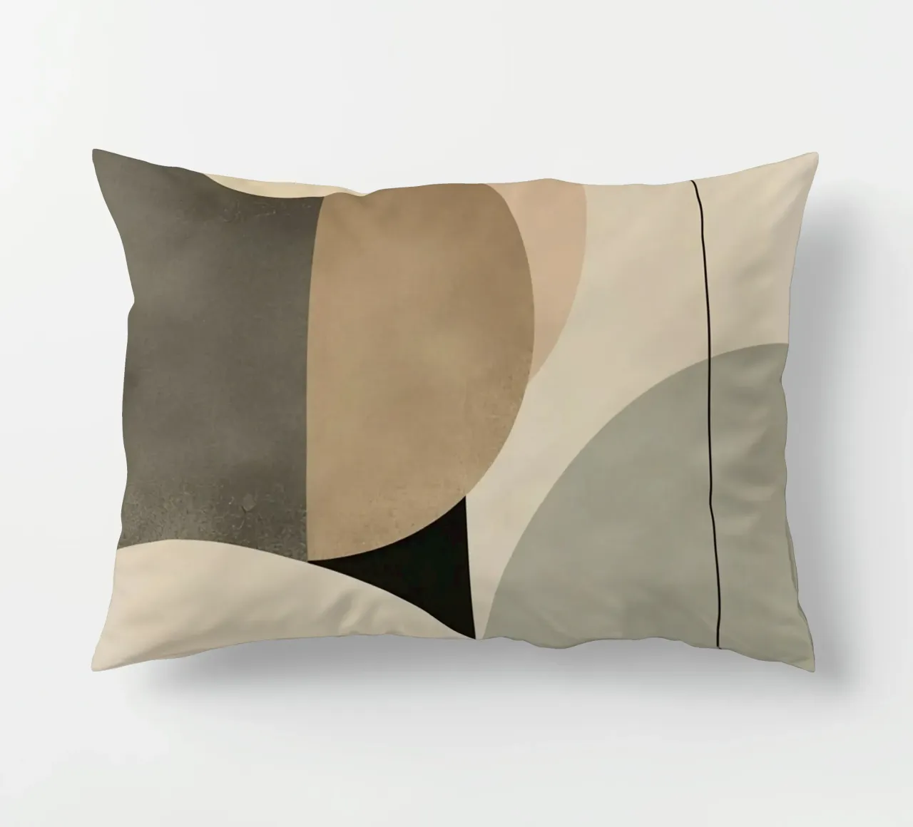 Composizione astratta di cerchi e forme geometriche cuscino da DesignDoodle