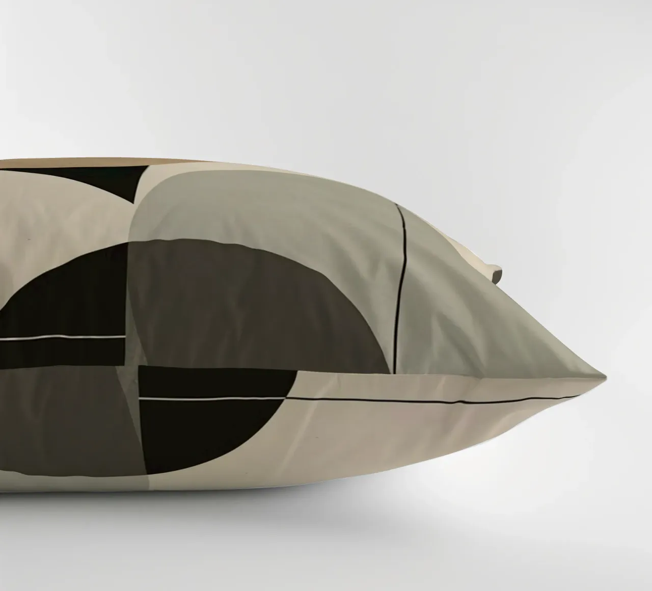 Composizione astratta di cerchi e forme geometriche cuscino da DesignDoodle