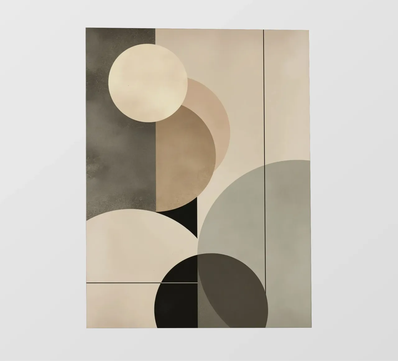 Composizione astratta di cerchi e forme geometriche pellicola backlit da DesignDoodle