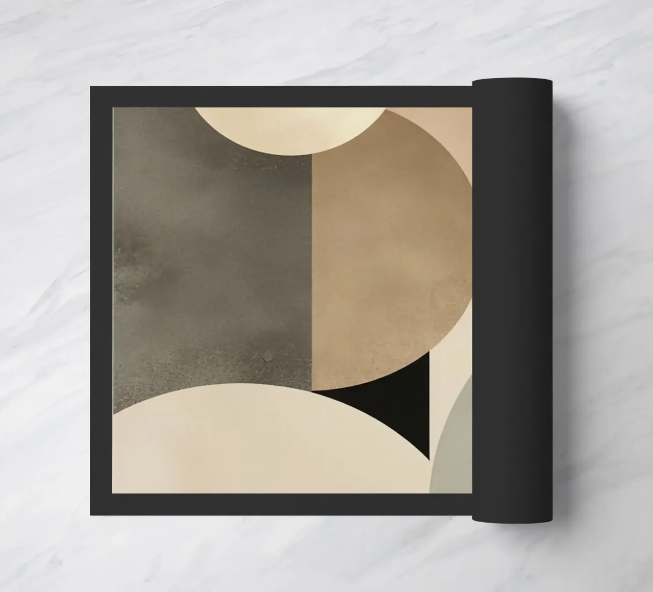 Composizione astratta di cerchi e forme geometriche zerbino da DesignDoodle