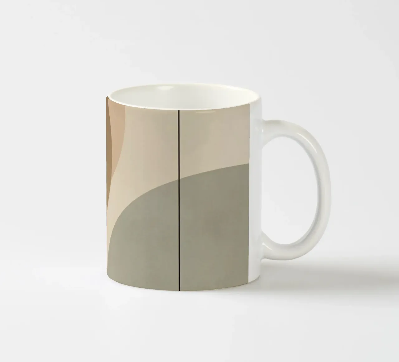 Composizione astratta di cerchi e forme geometriche tazza in ceramica da DesignDoodle