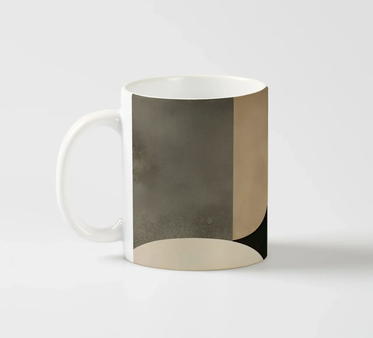 Composizione astratta di cerchi e forme geometriche tazza in ceramica da DesignDoodle
