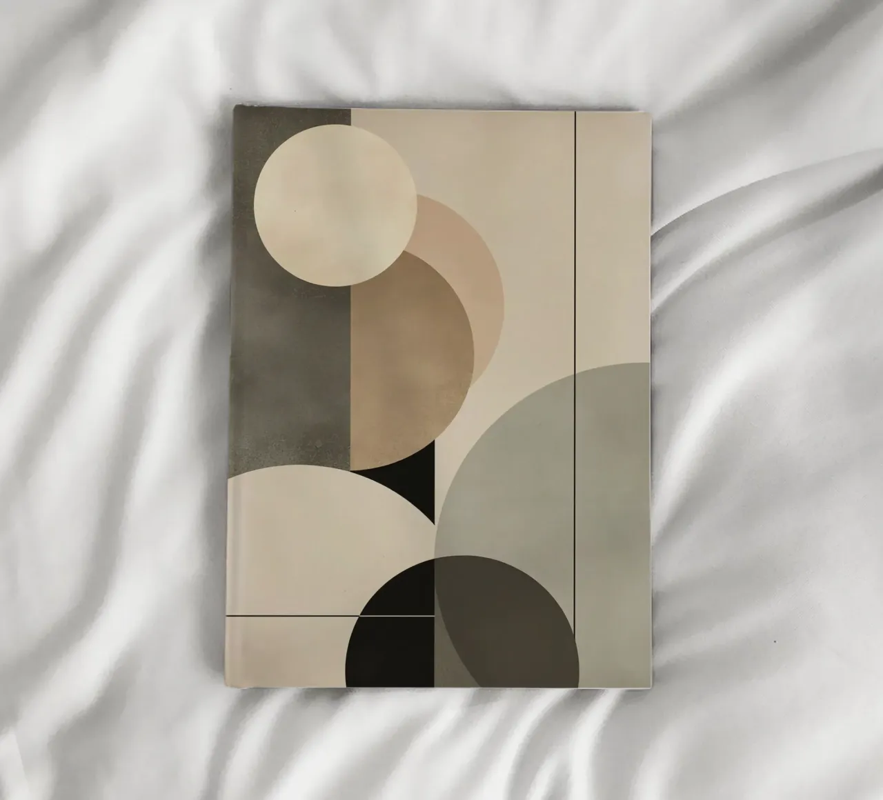 Abstract Composition of Circles and Geometric Shapes notebook by DesignDoodle