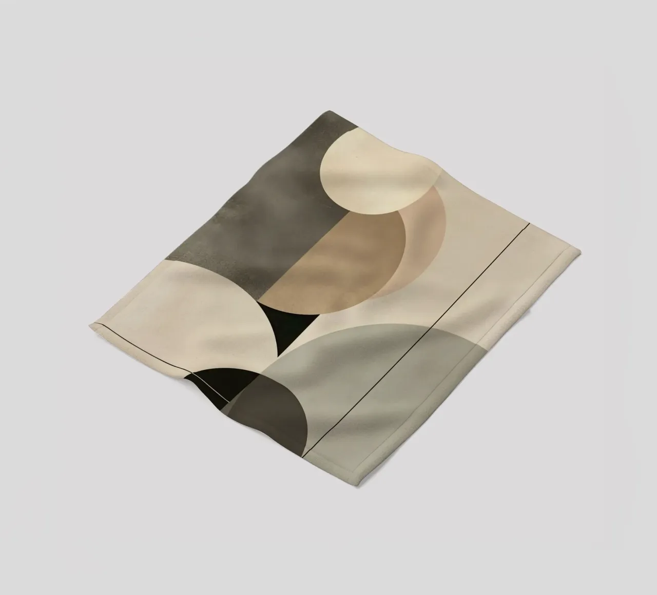 Composizione astratta di cerchi e forme geometriche coperta in pile da DesignDoodle