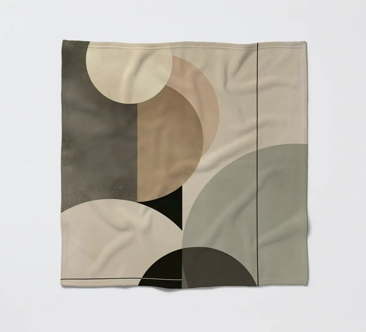 Composizione astratta di cerchi e forme geometriche coperta in pile da DesignDoodle