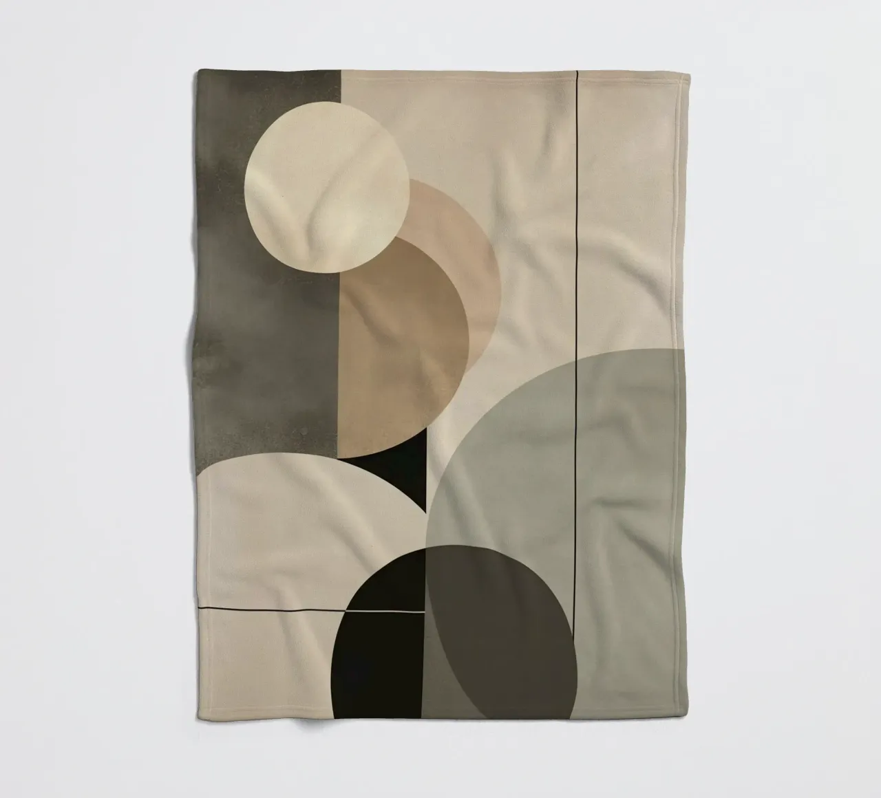 Composizione astratta di cerchi e forme geometriche coperta in pile da DesignDoodle