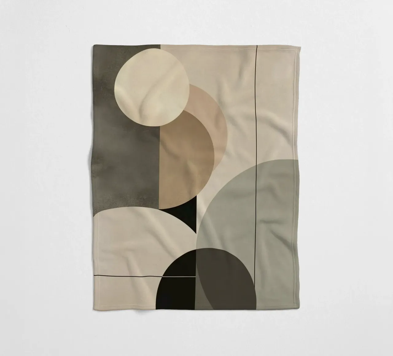 Composizione astratta di cerchi e forme geometriche coperta in pile da DesignDoodle