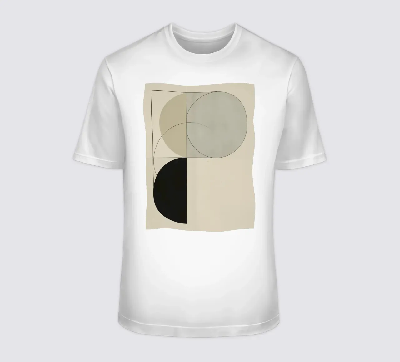 Abstract Composition of Circles Square and Lines t-shirt by DesignDoodle