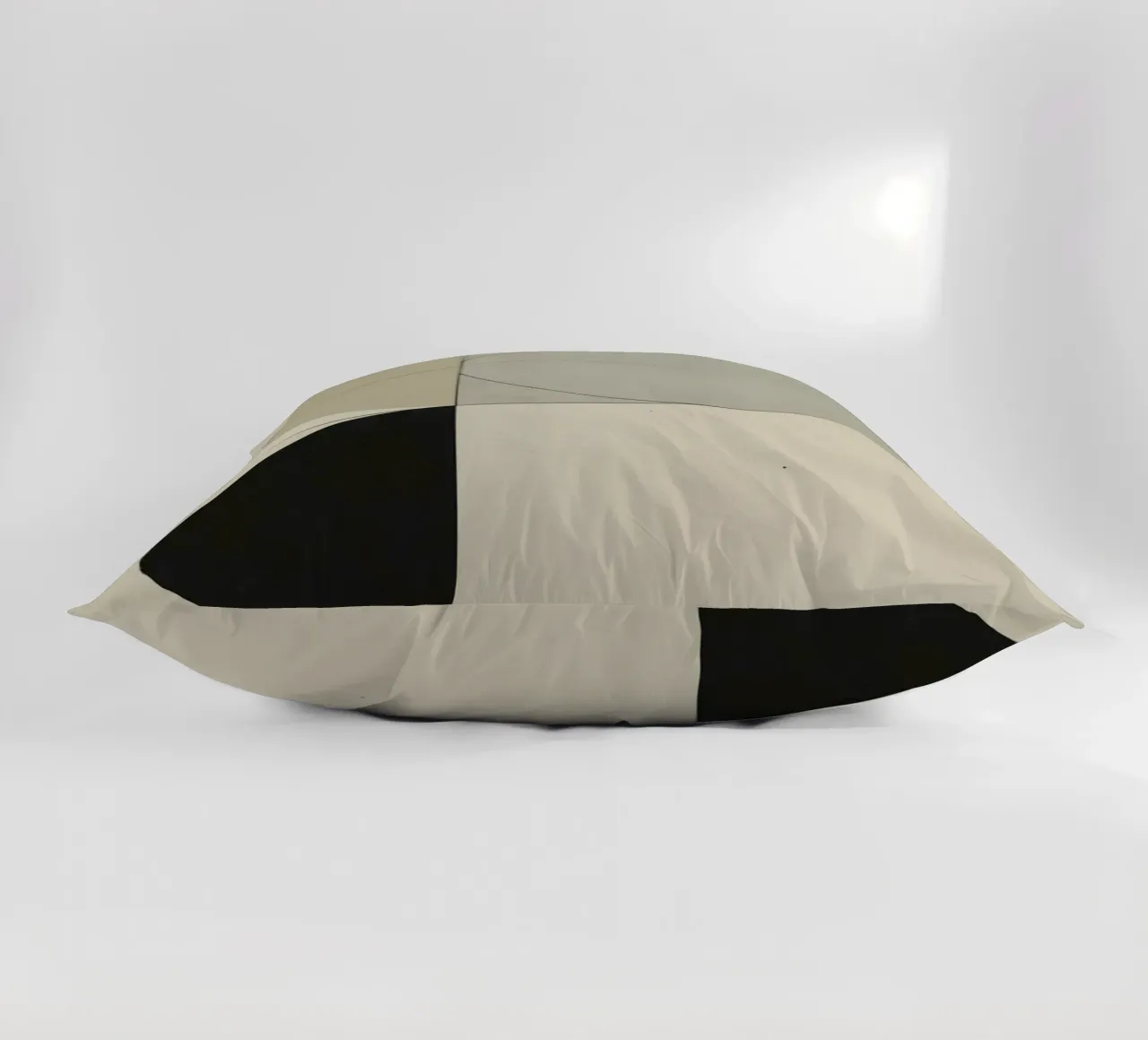 Abstract Composition of Circles Square and Lines decorative cushion by DesignDoodle