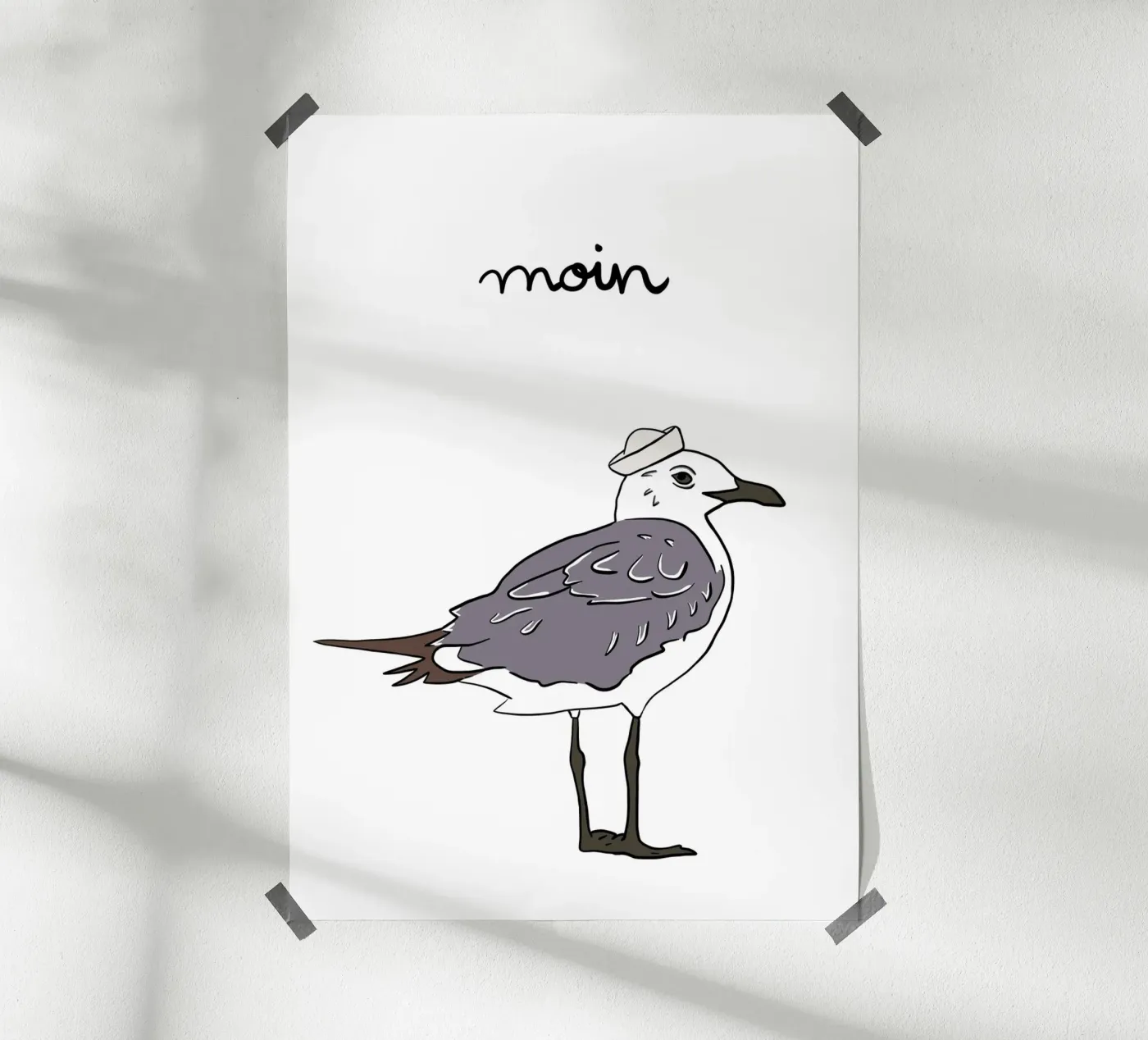 Moin Möwe poster by BAINAI