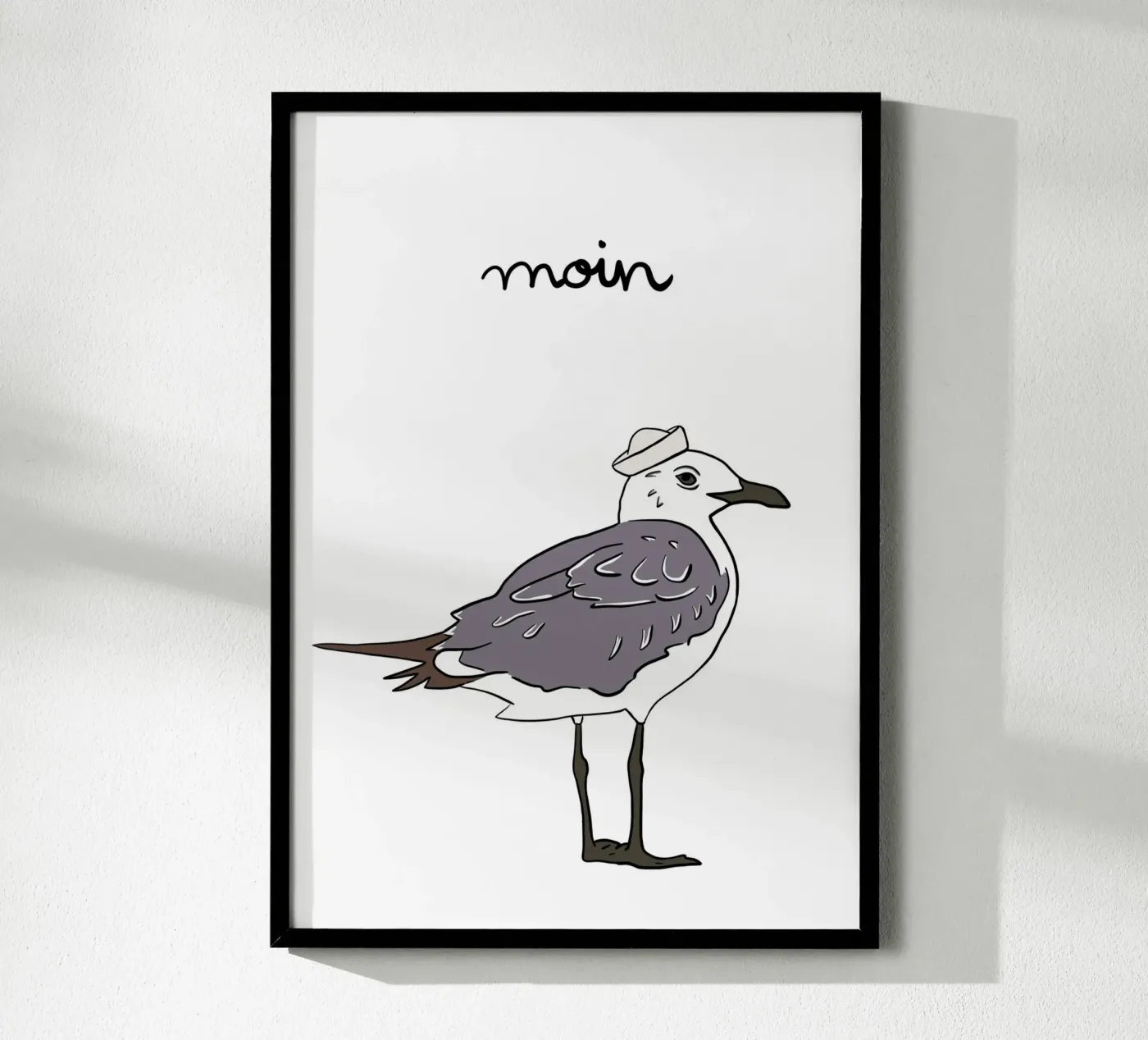 Moin Möwe poster by BAINAI