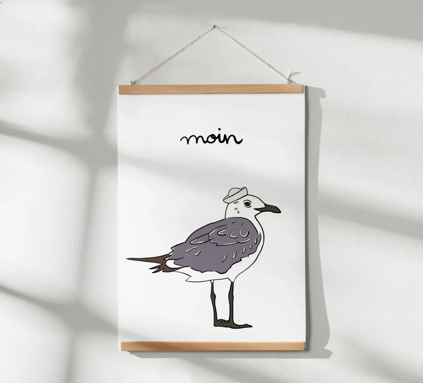 Moin Möwe poster by BAINAI