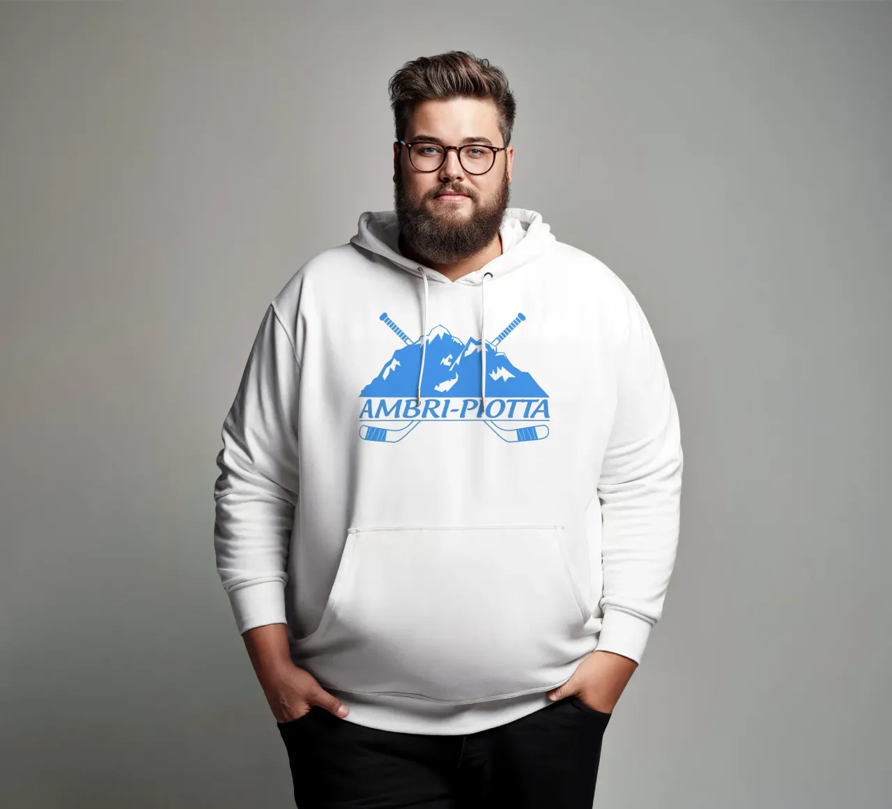 Ambri-Piotta felpa con cappuccio da HCAP Fanshop