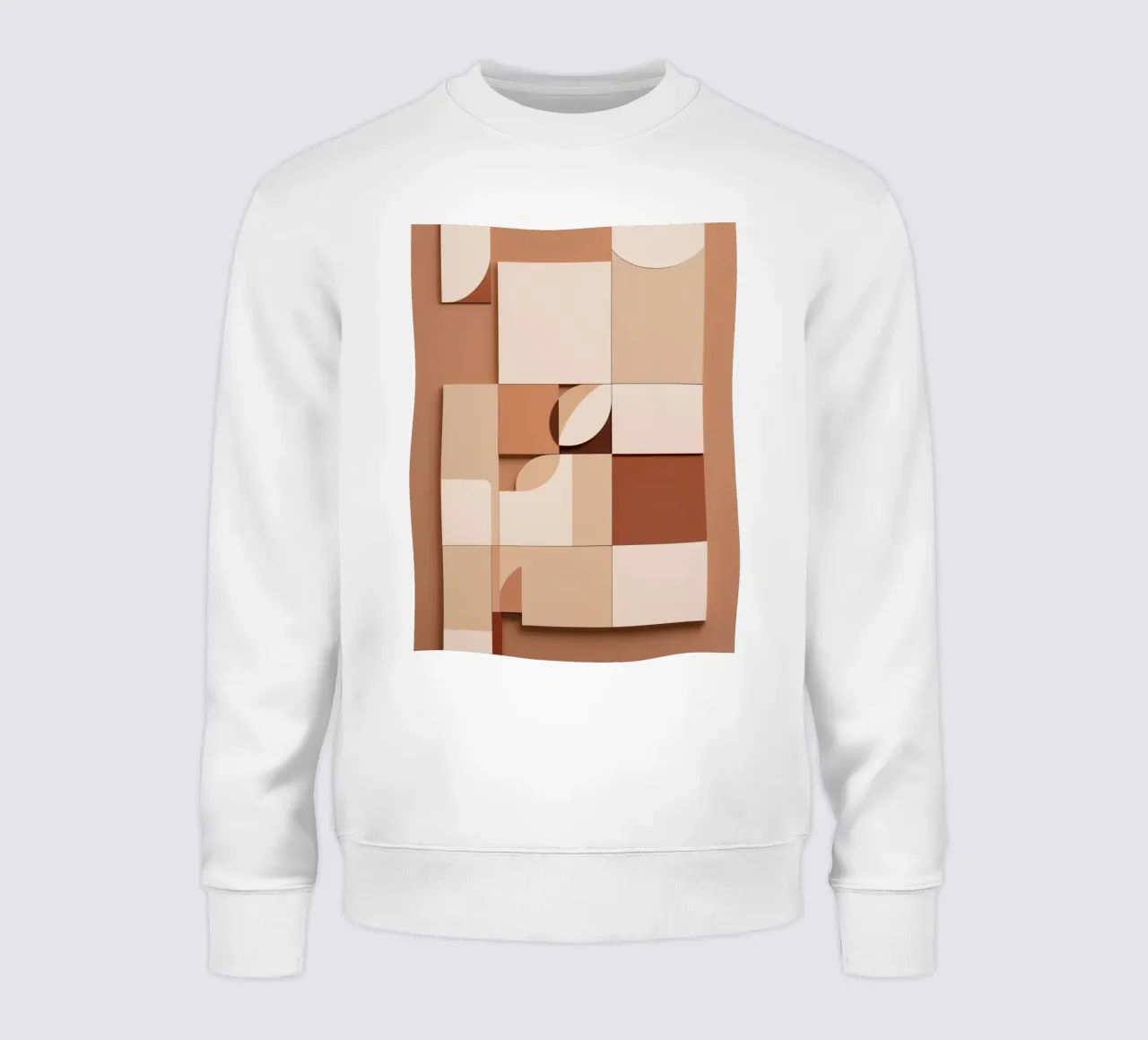 Abstract Composition of Squares and Circular Shapes sweatshirt by DesignDoodle