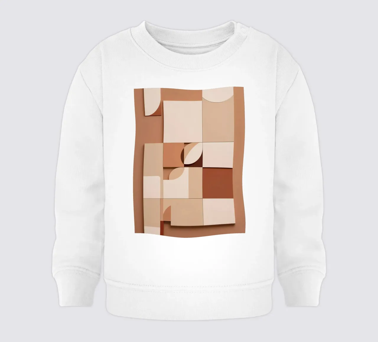 Composizione astratta di quadrati e forme circolari felpa neonato da DesignDoodle