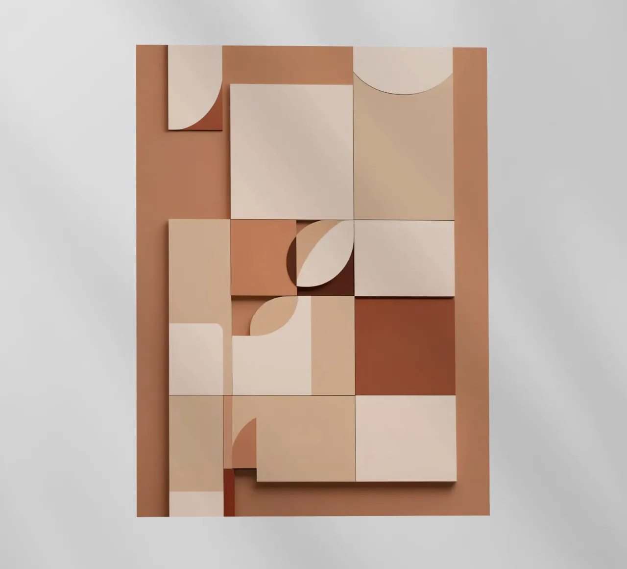 Composizione astratta di quadrati e forme circolari pellicola backlit da DesignDoodle