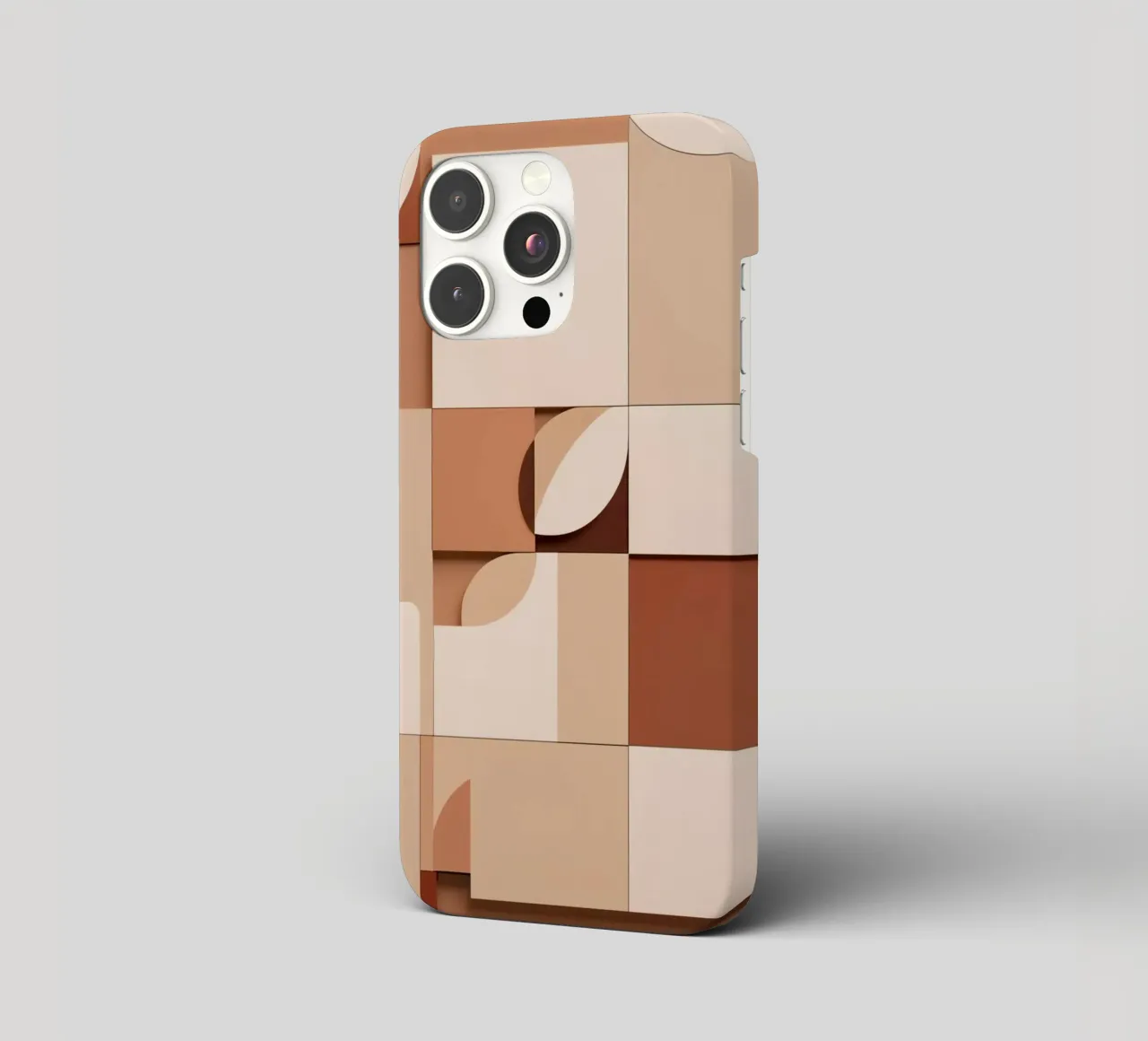 Abstract Composition of Squares and Circular Shapes iphone case by DesignDoodle