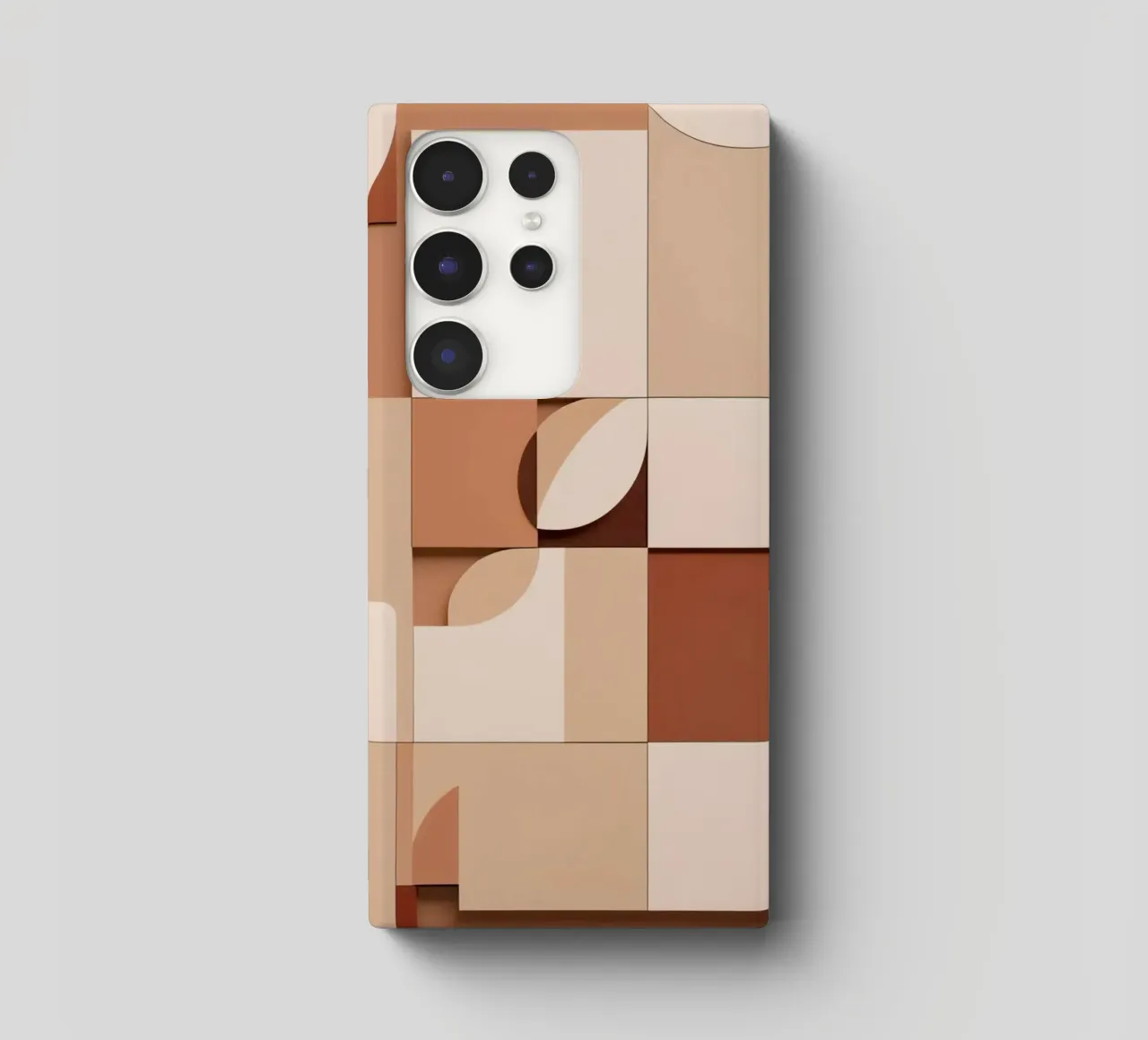 Abstract Composition of Squares and Circular Shapes samsung phone case by DesignDoodle