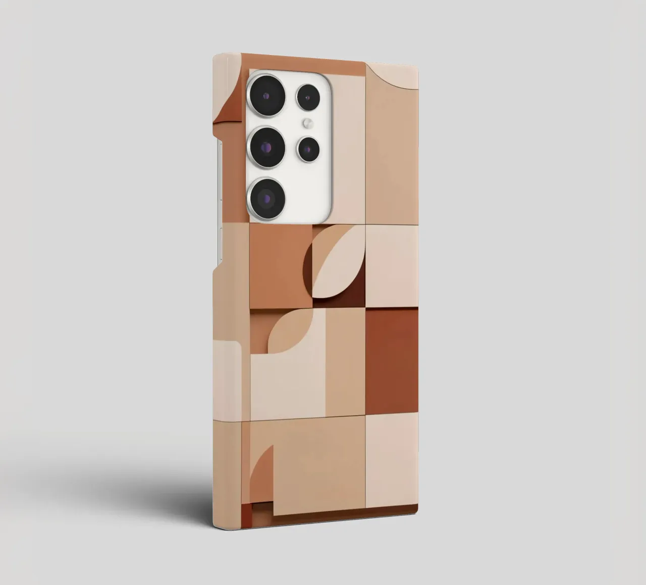 Abstract Composition of Squares and Circular Shapes samsung phone case by DesignDoodle