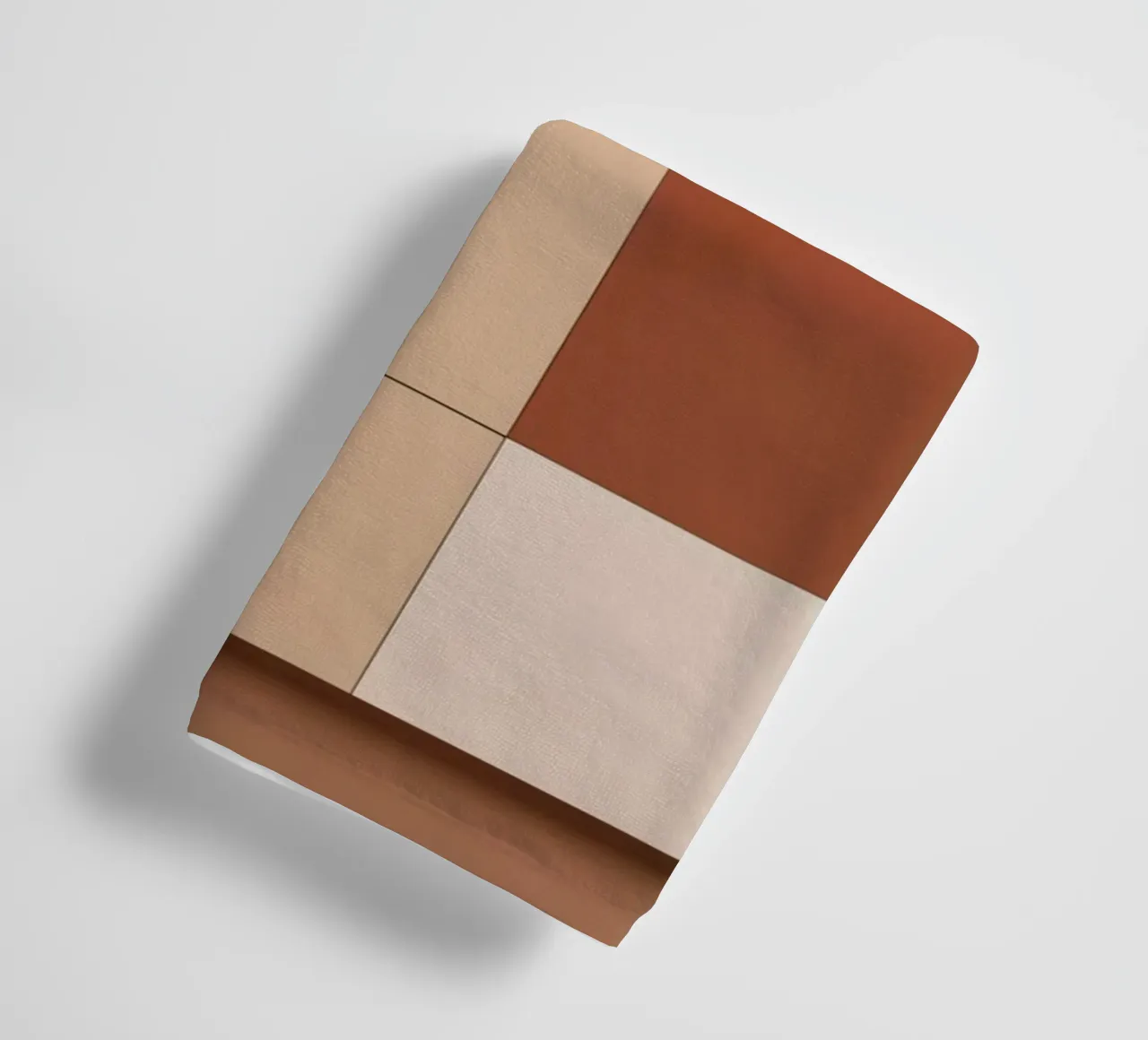 Abstract Composition of Squares and Circular Shapes towel by DesignDoodle