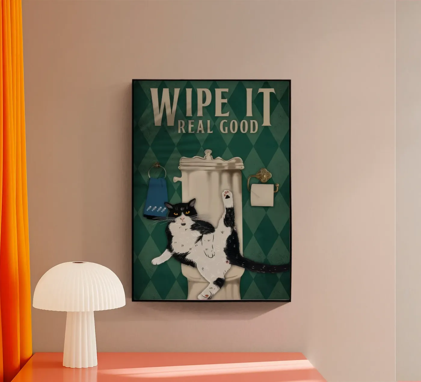 Wipe It Real good acrylic glass by eva udinese