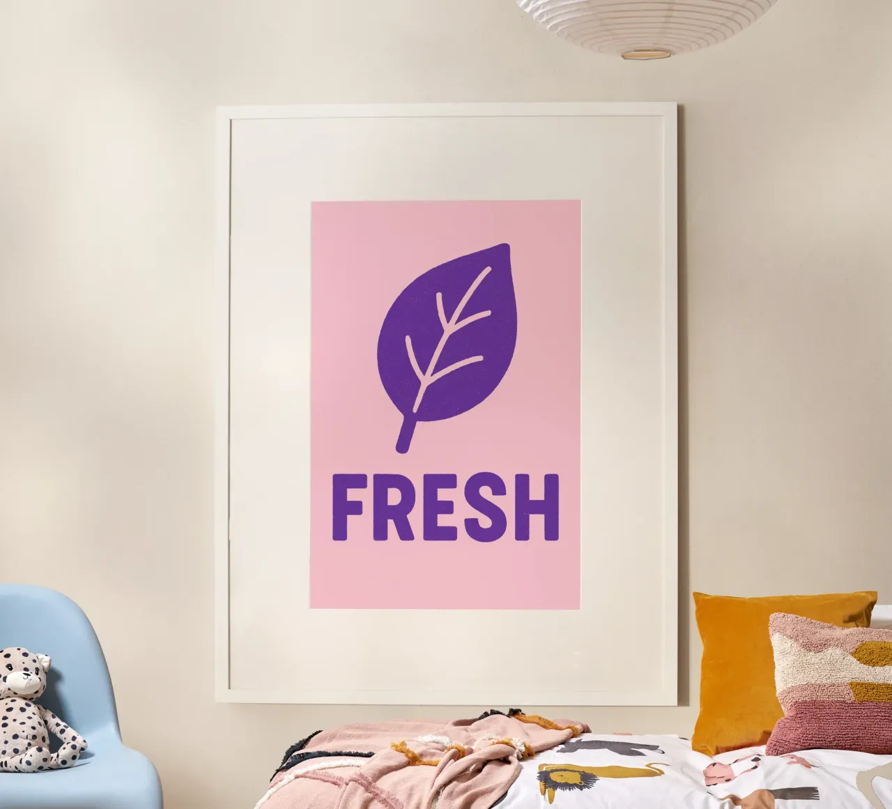 Fresh poster con telaio in legno da treechild