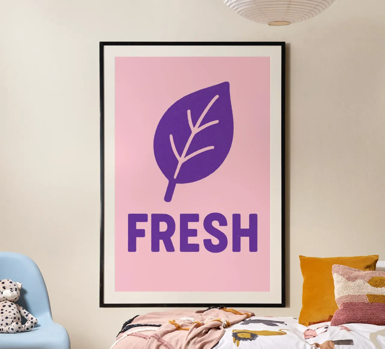 Fresh poster con telaio in legno da treechild