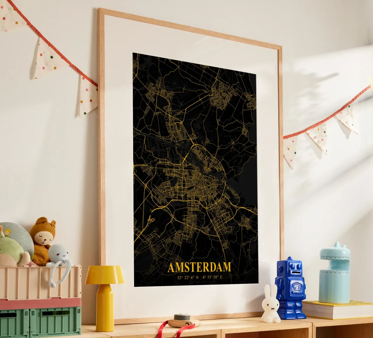 Amsterdam architecture art - poster and canvas picture poster by CityMapPoster