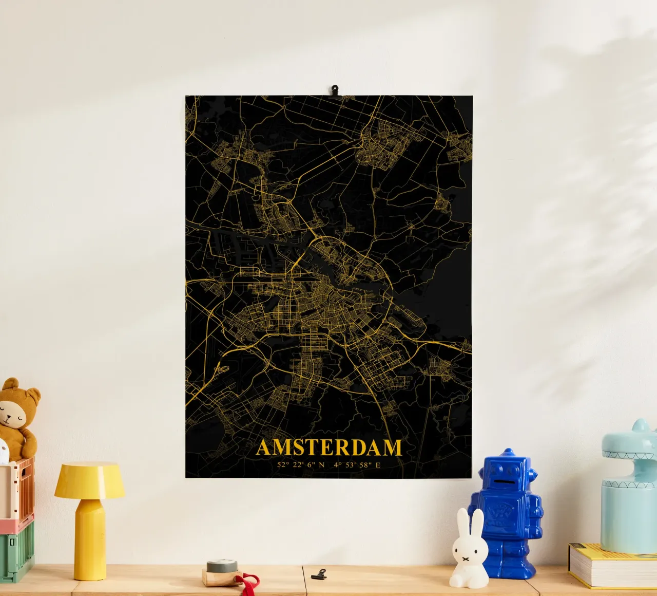 Amsterdam architecture art - poster and canvas picture poster by CityMapPoster