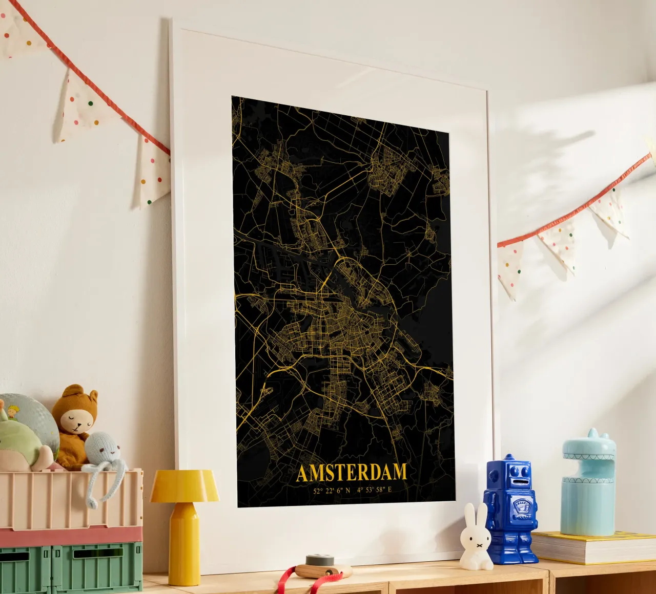 Amsterdam architecture art - poster and canvas picture poster by CityMapPoster