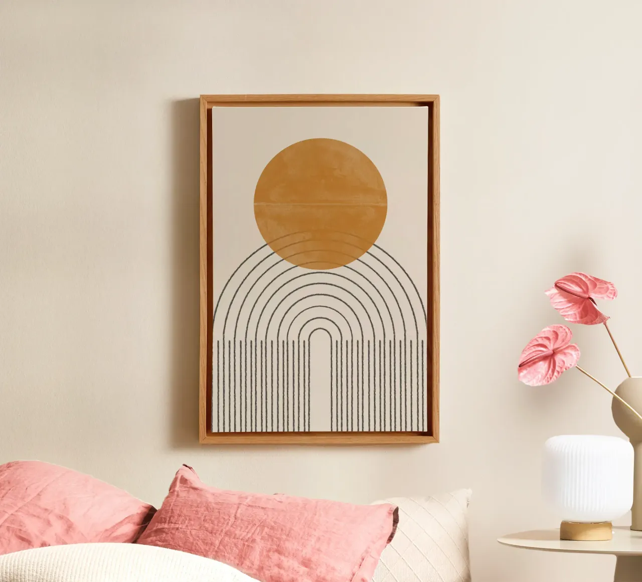 Arch Compositie nr. 4. canvas met Baklijst van The Miuus Studio