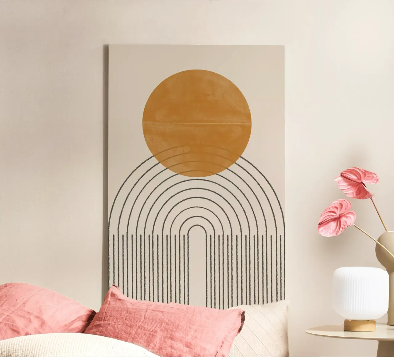 Arch Compositie nr. 4. canvas met Baklijst van The Miuus Studio