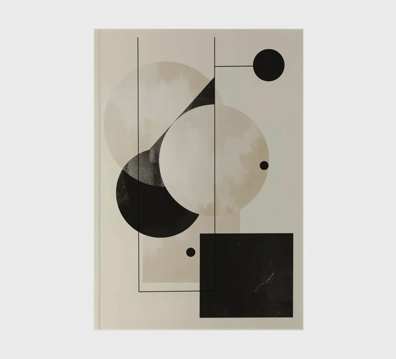 Disposizione geometrica astratta con cerchi quadrati linee diario da DesignDoodle