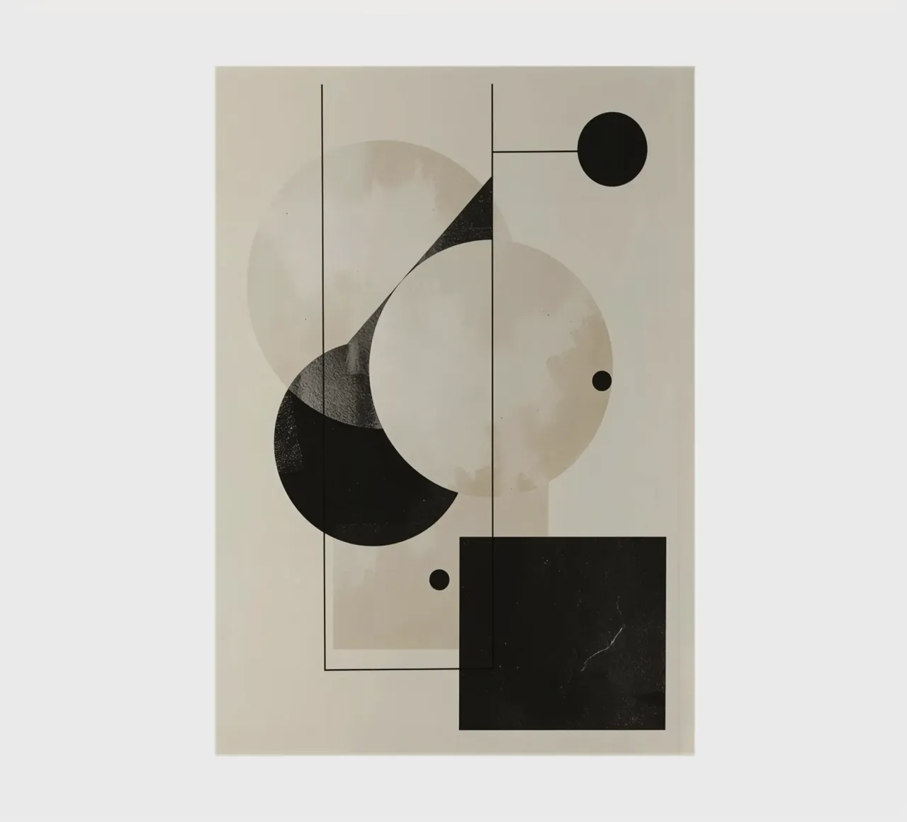 Disposizione geometrica astratta con cerchi quadrati linee diario da DesignDoodle