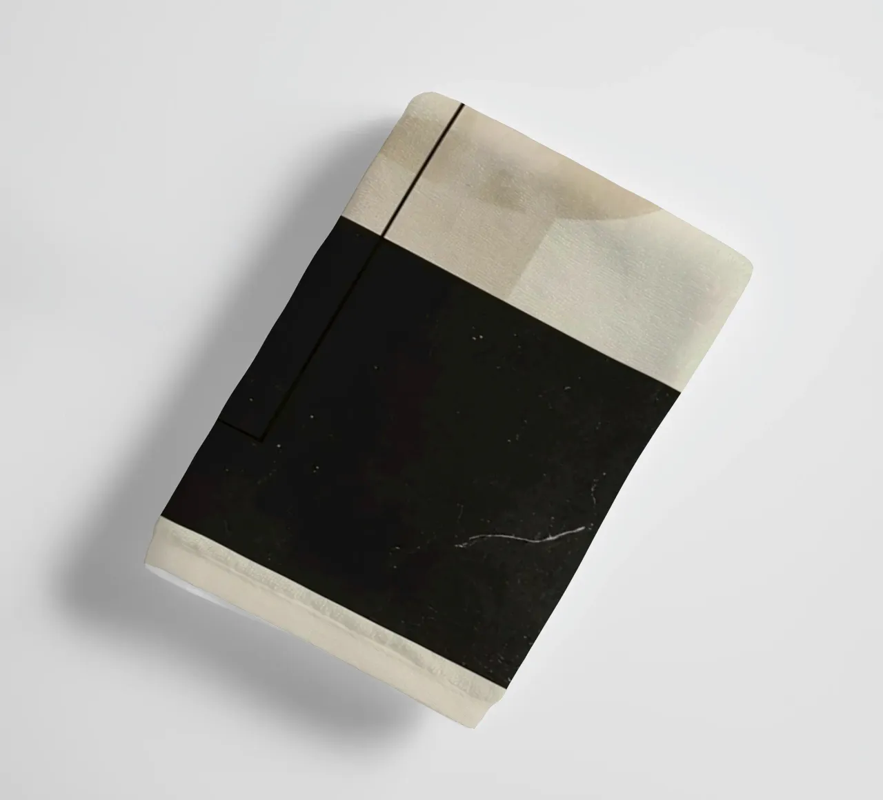 Abstract Geometric Arrangement with Circles Squares Lines towel by DesignDoodle