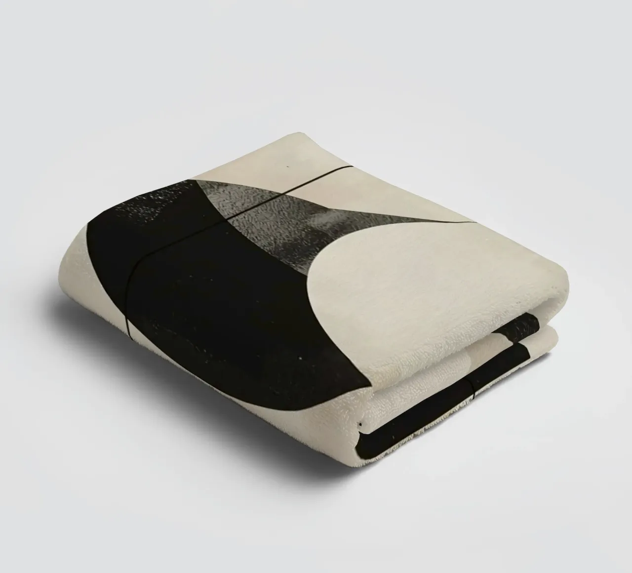 Abstract Geometric Arrangement with Circles Squares Lines towel by DesignDoodle