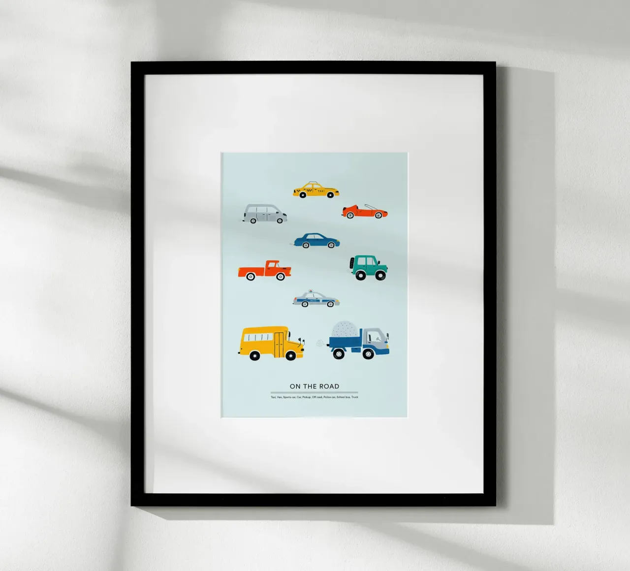 In viaggio poster con telaio in legno da muench benjamin