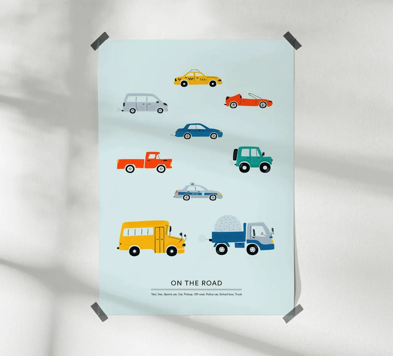 In viaggio poster con telaio in legno da muench benjamin