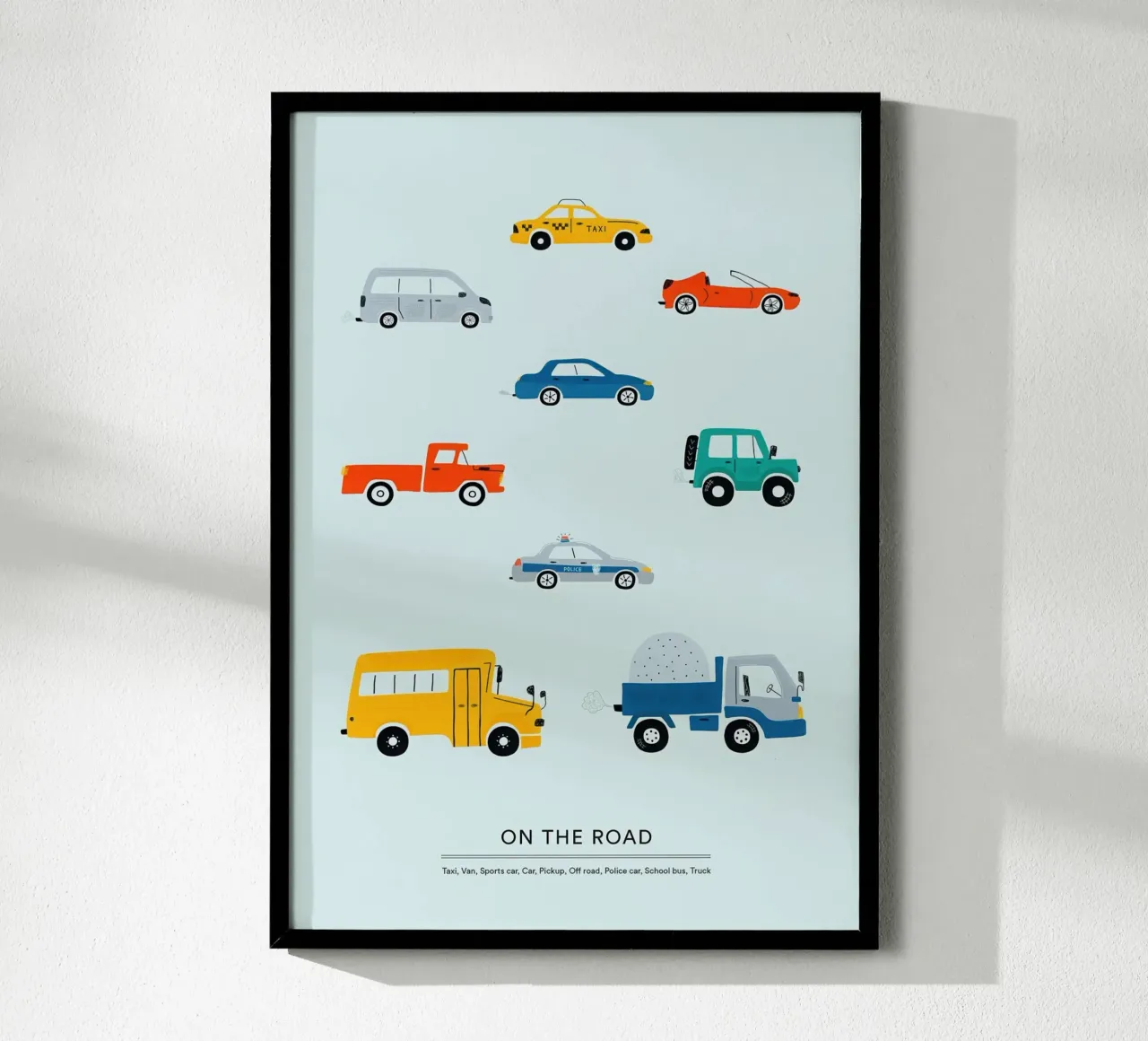 In viaggio poster con telaio in legno da muench benjamin